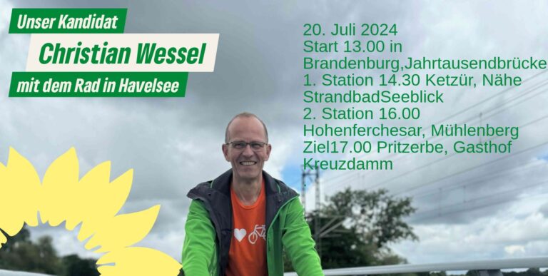 Unser Kandidat Christian Wessel auf Wahlkampftour